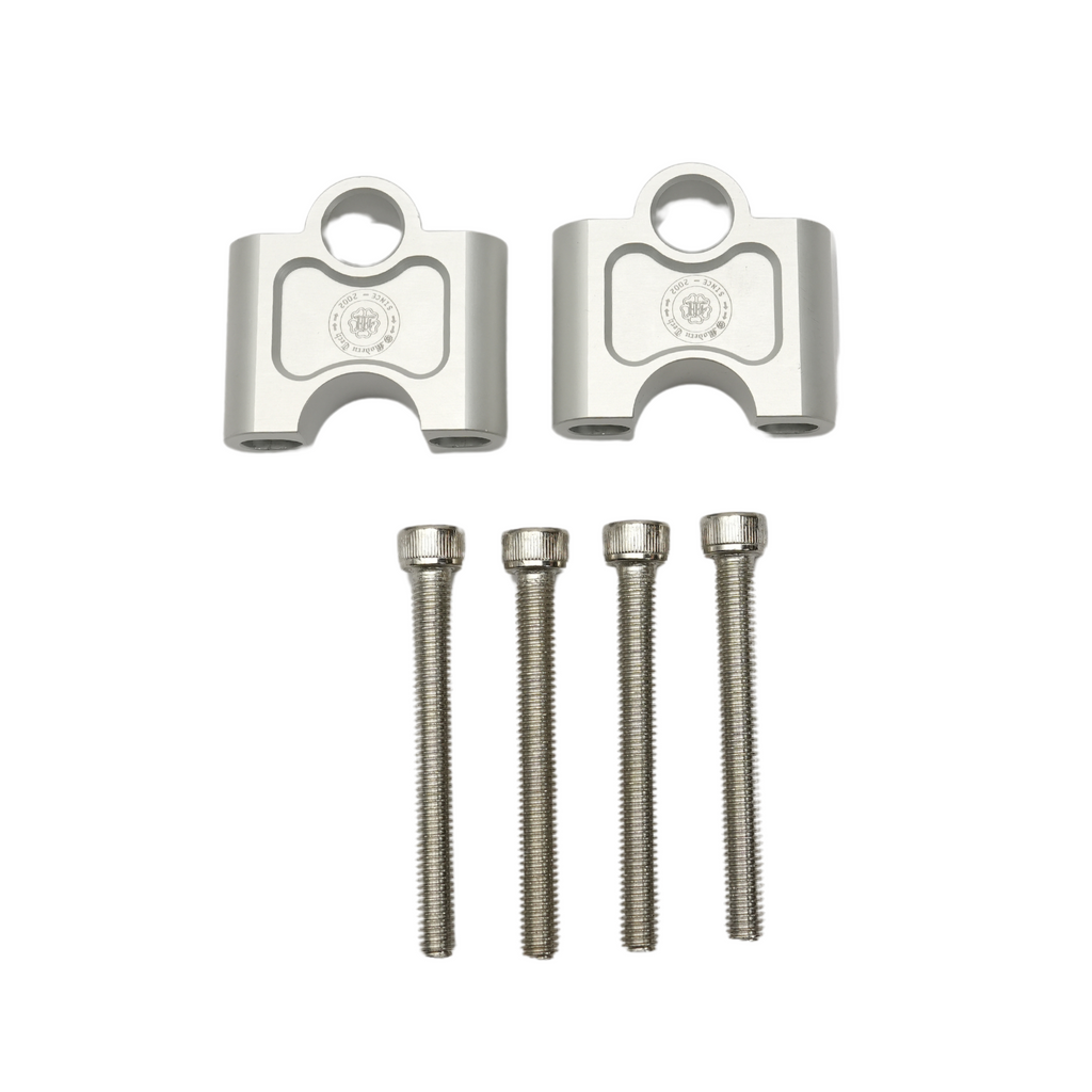 HONDA HENESS HANDLE BAR RISER SILVER