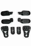 HIMALAYAN 411  TYPE 2 ADJUSTABLE MODEL OEM 3 IN 1 FOOT PEG. RUBBER, TOURING, OFF ROAD PEGS