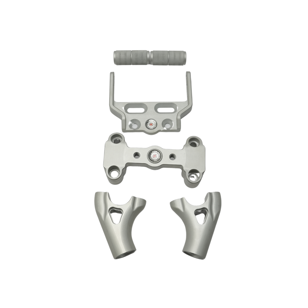 HandleBar Riser With Mobile Mount (White) for Himalayan 450