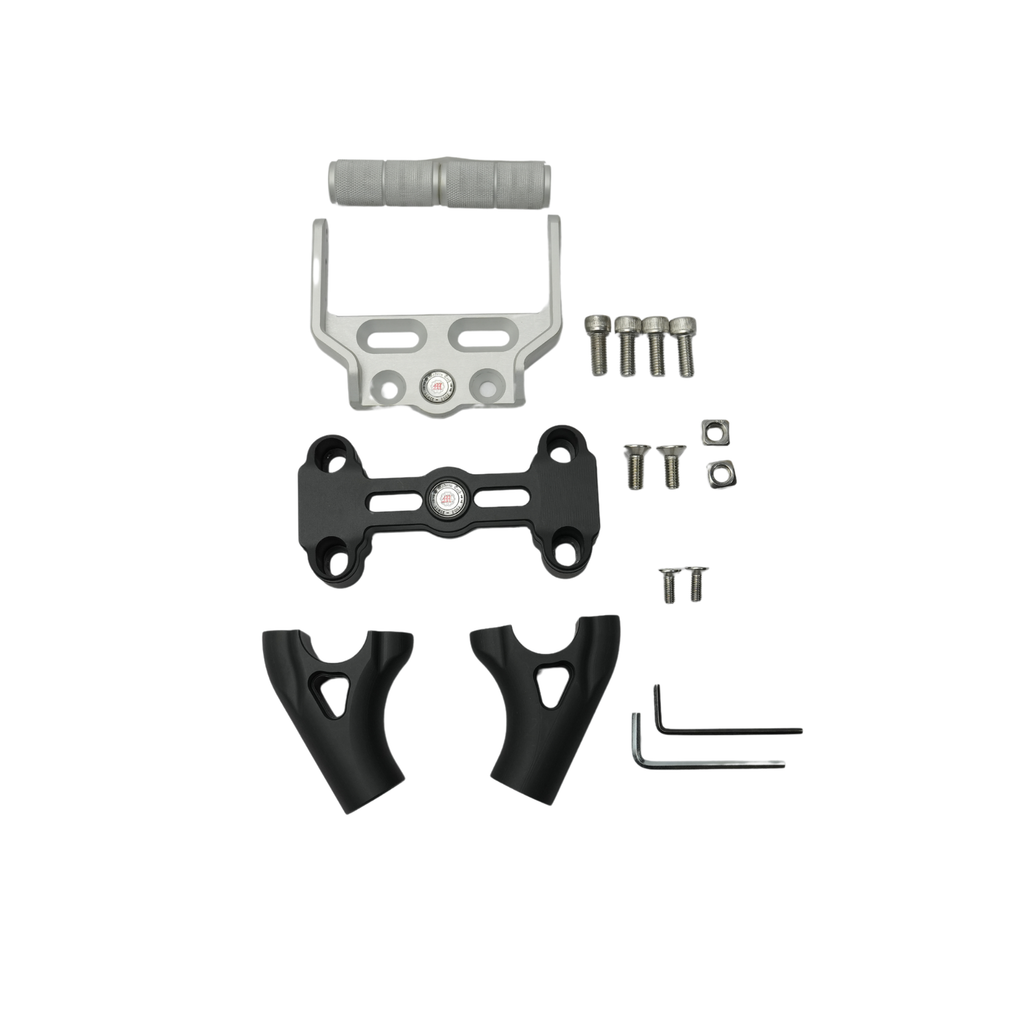 Handlebar Riser With Mobile Mount Combo Black for Himalayan 450